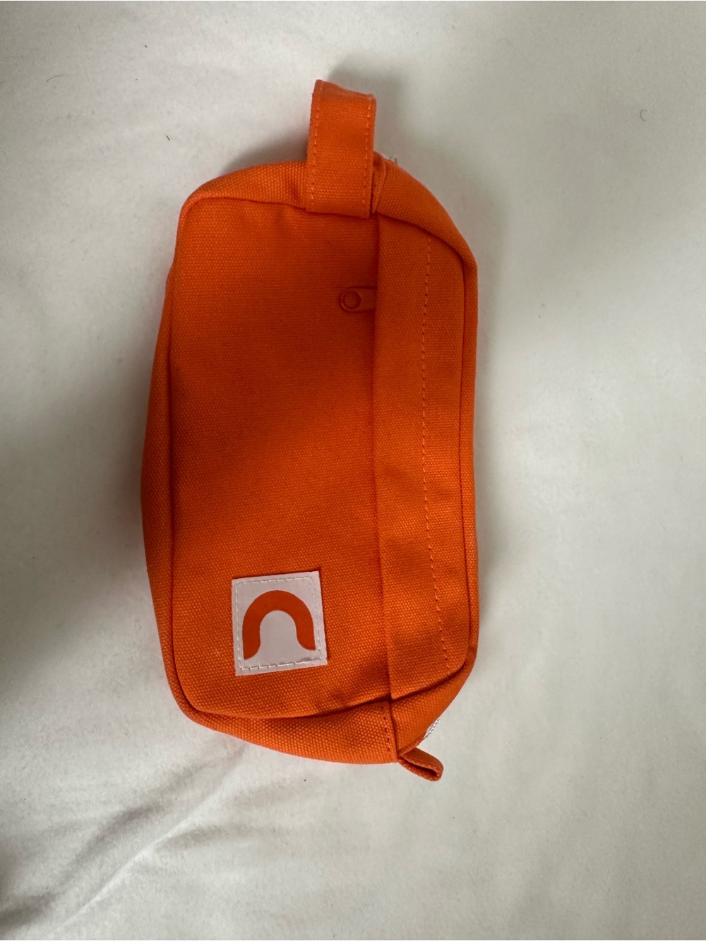 Source Unknown Orange Toiletry Pouch with Loop